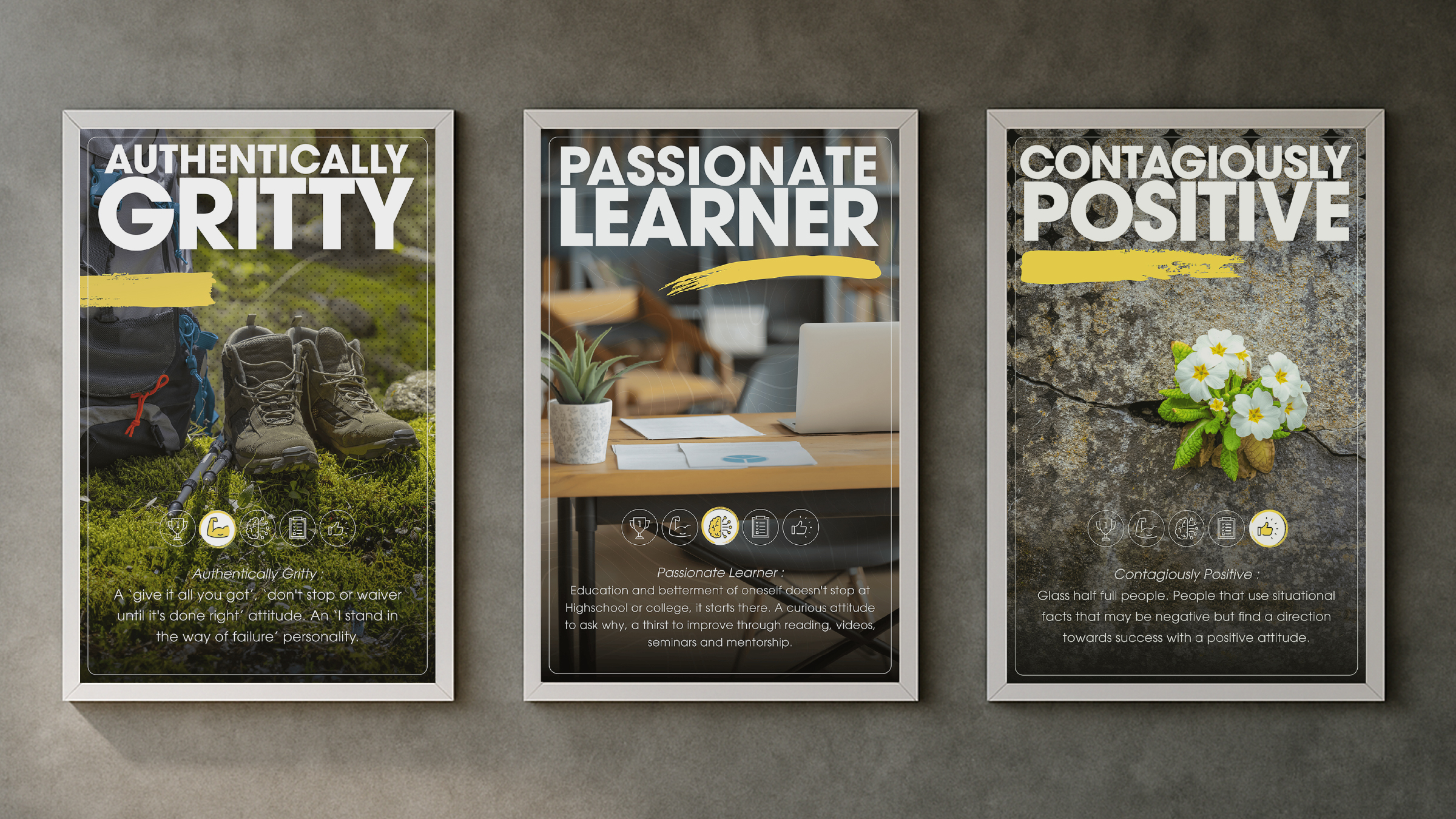 Detail shot: typography, grids, or components