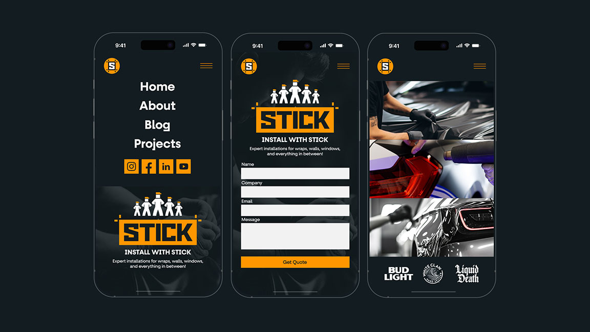 Stick Branding Layout